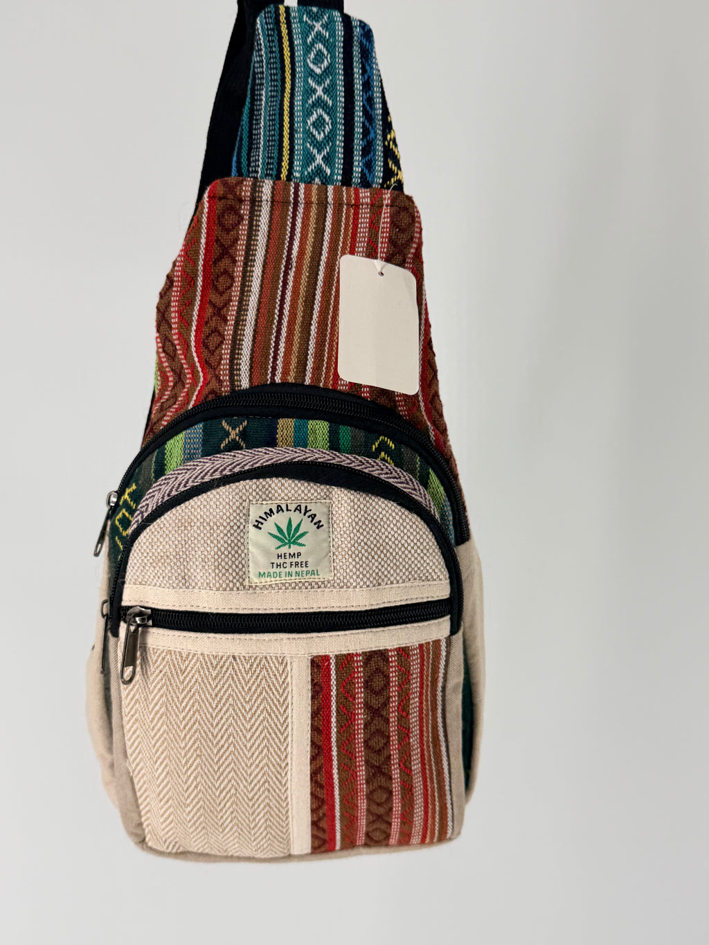 Himalayan Hemp Leaf Backpack - Side Pockets
