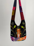 Olive Color-Block Hobo Bag