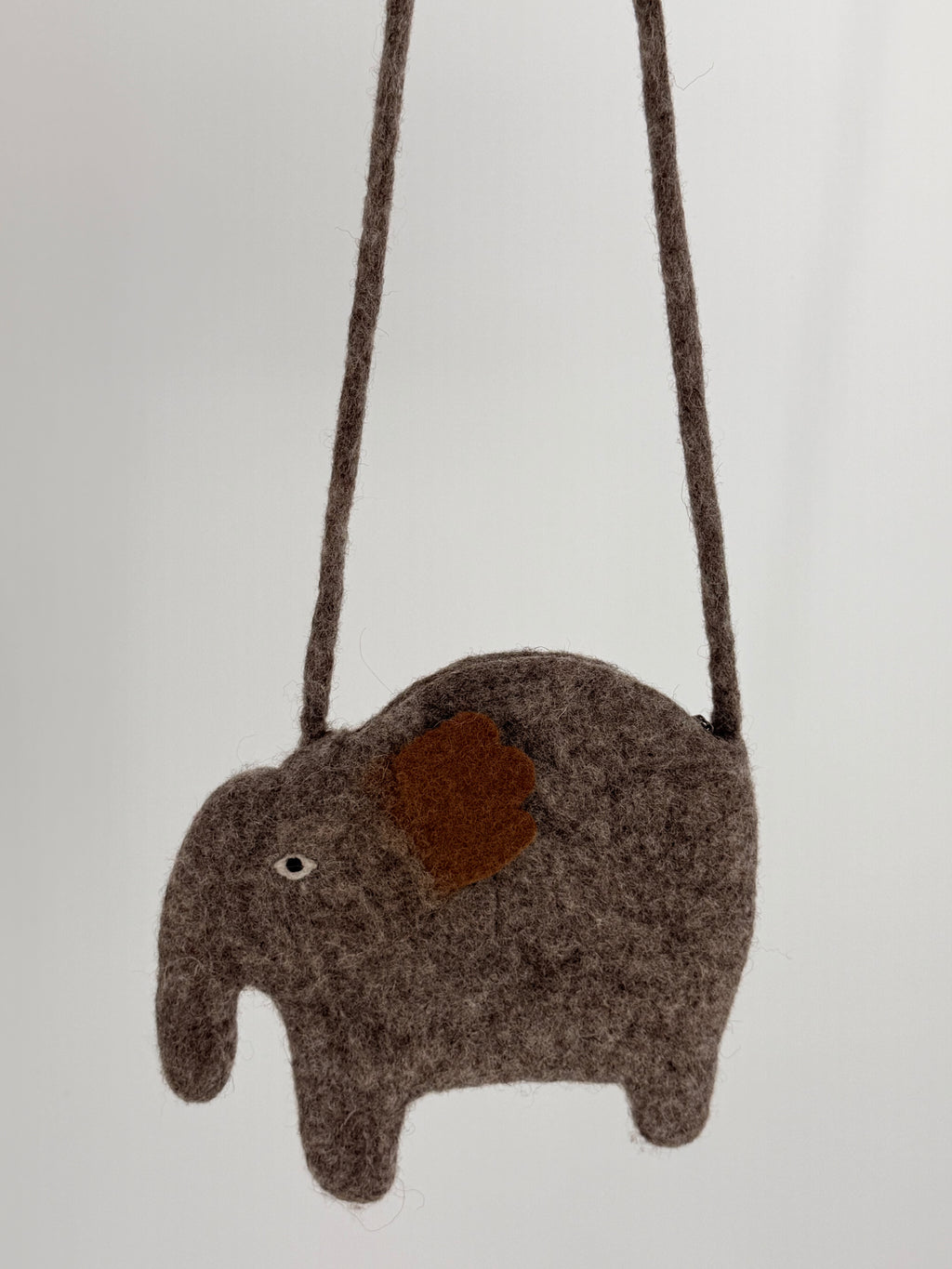 Felt Elephant Crossbody Bag