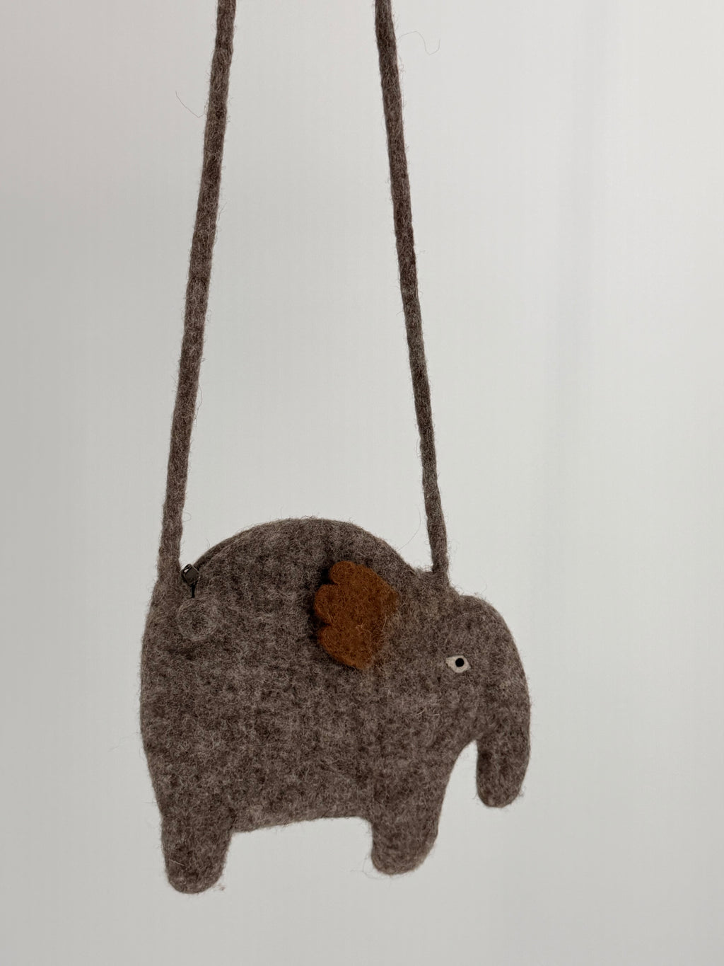 Felt Elephant Crossbody Bag