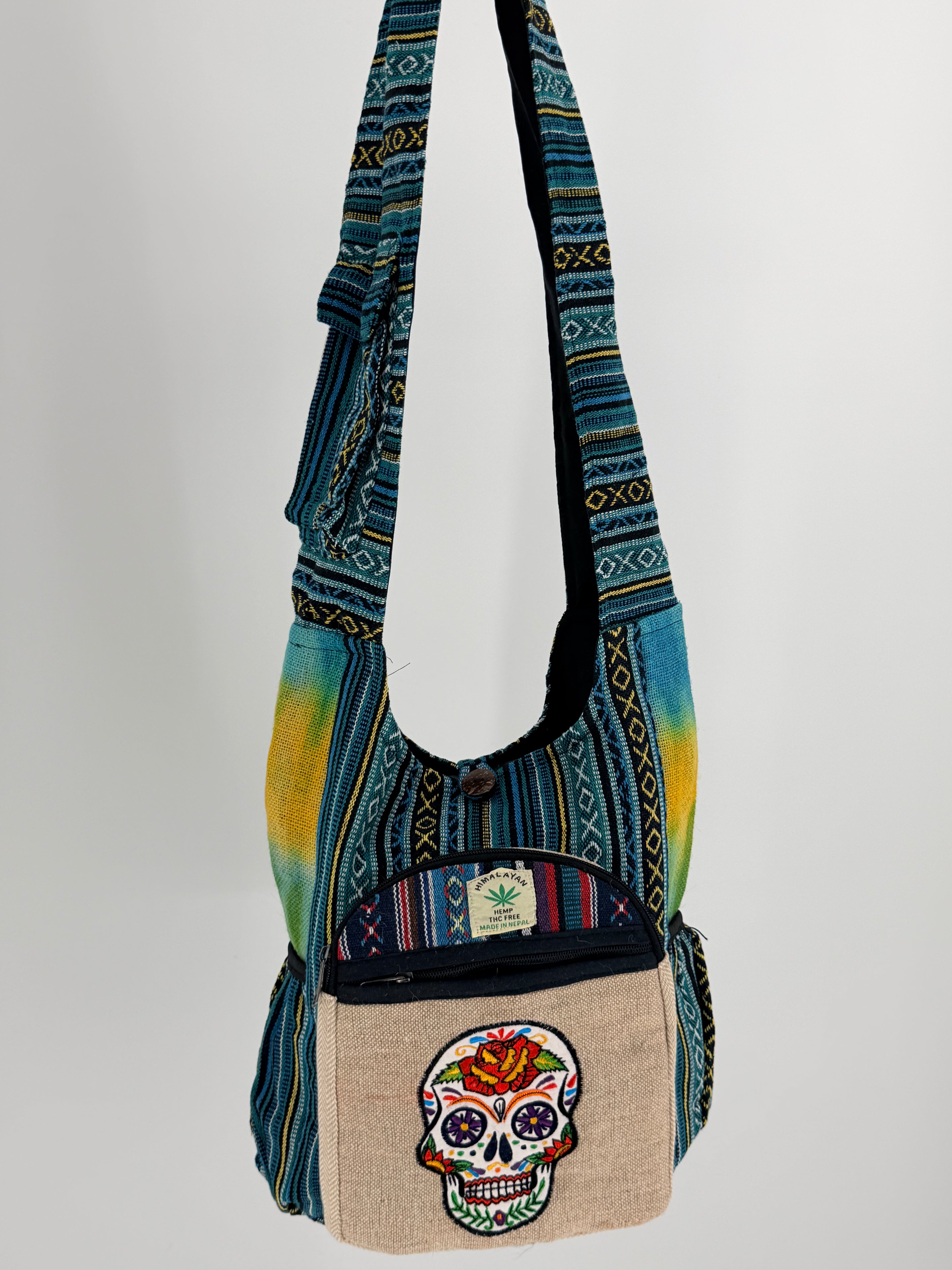 Sugar Skull Hobo Bag