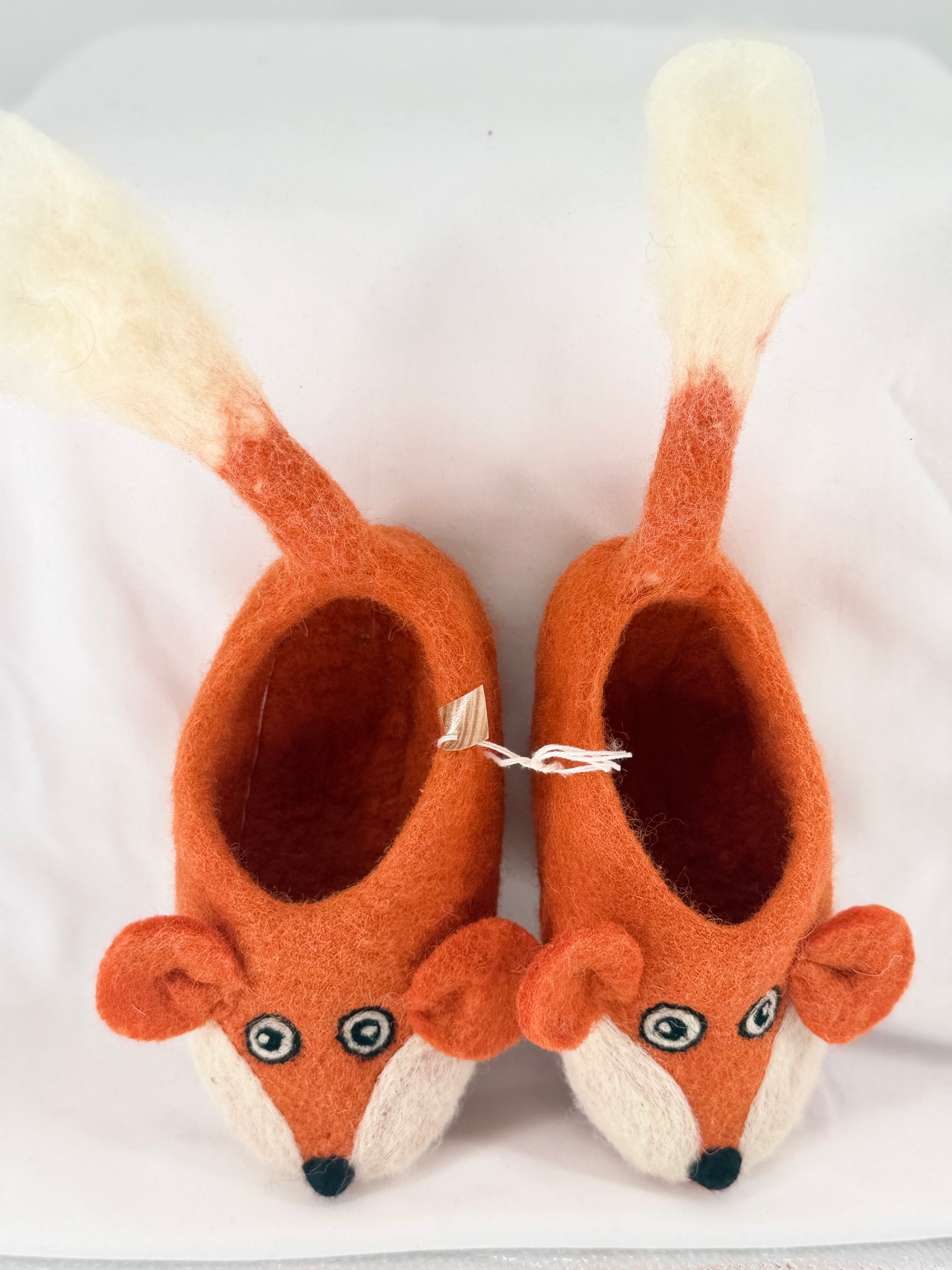 Fox Felt Slippers - Adult