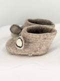 Gray Mouse Felt Slipper Boots