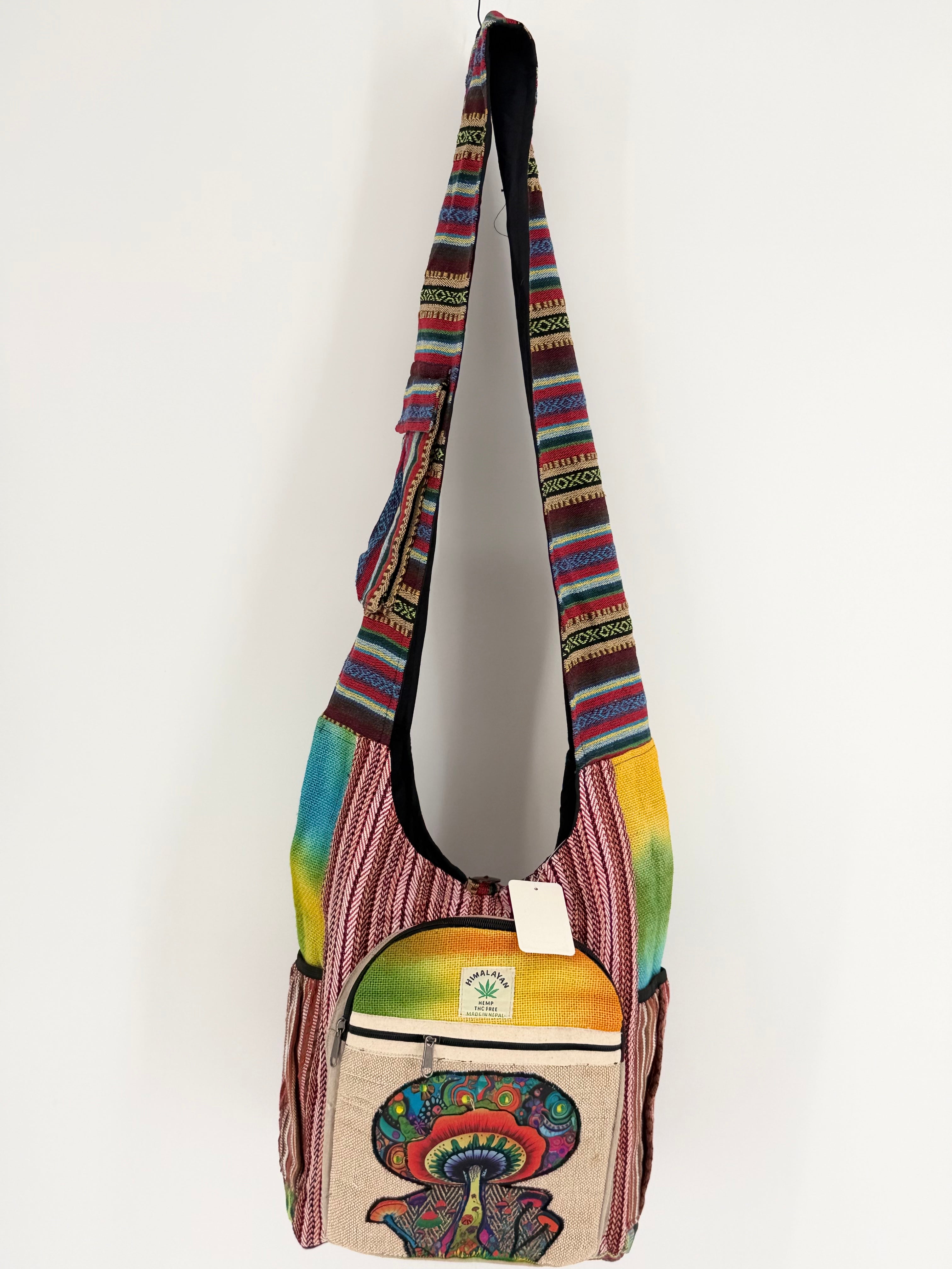 Psychedelic Mushroom Hobo Bag