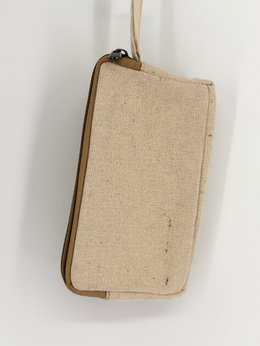 Hemp Herringbone Mini Coin Purse - Teal