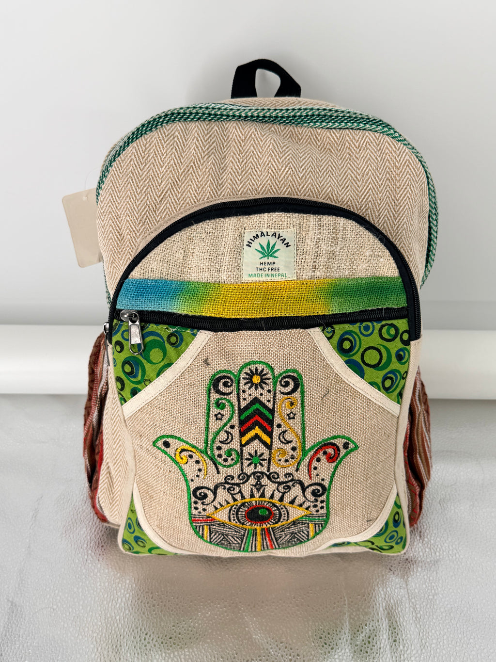 Hamsa Hand Evil Eye Backpack - Large