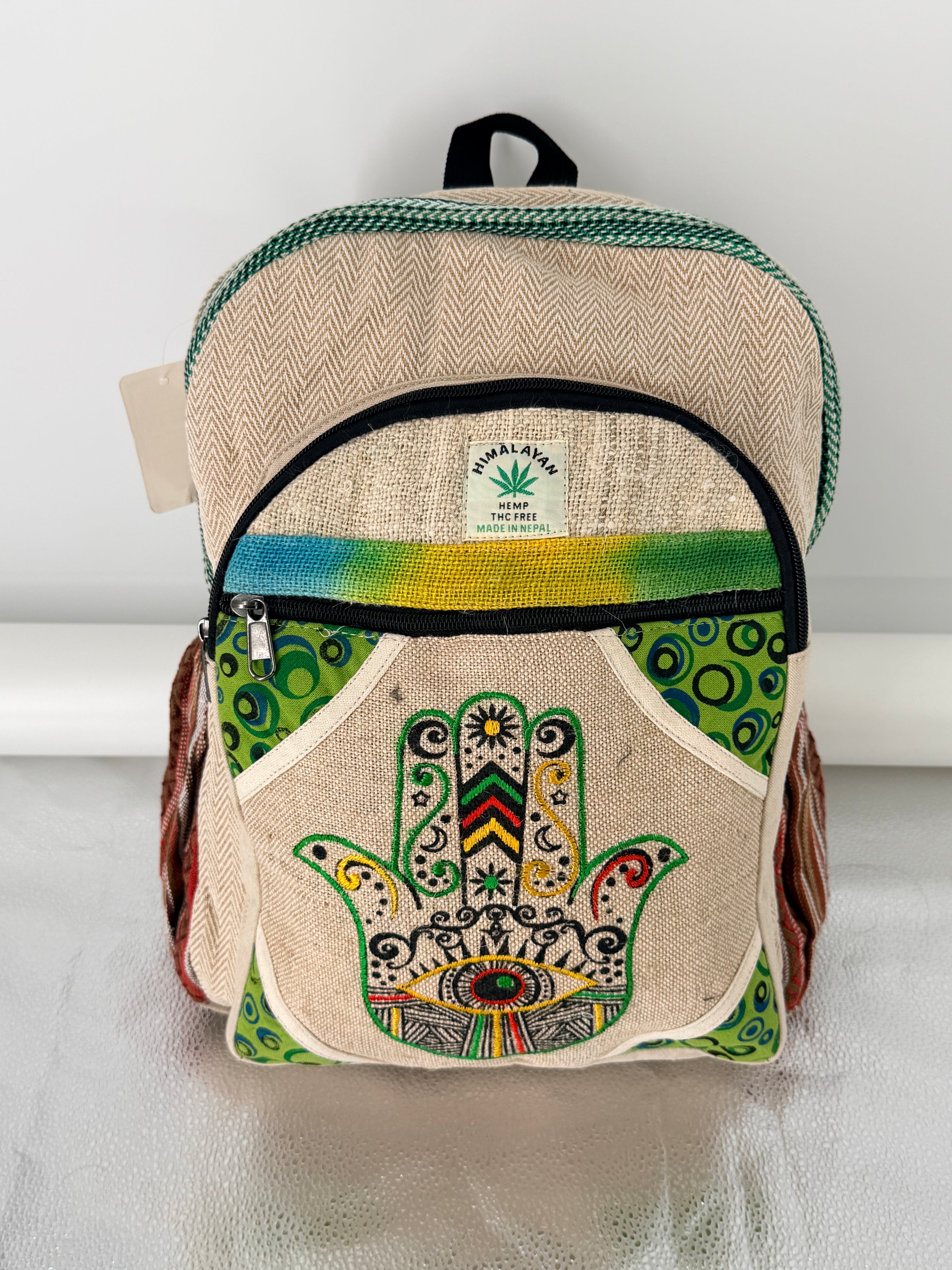 Hamsa Hand Evil Eye Backpack - Large