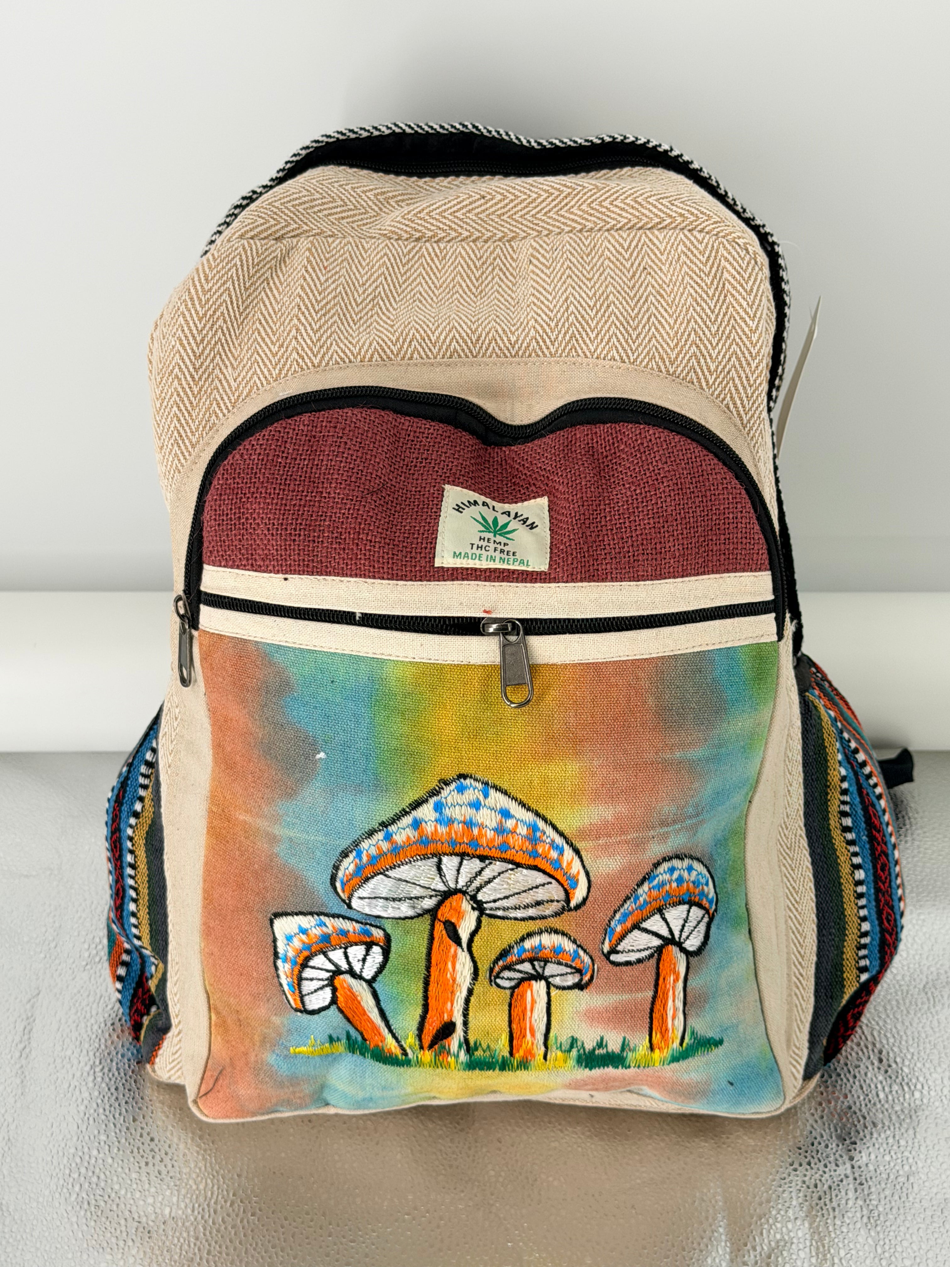 Mushroom Tie-Dye Backpack
